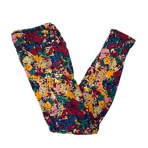 TC Floral Leggings NEW Multi colored Tall and Curvy
